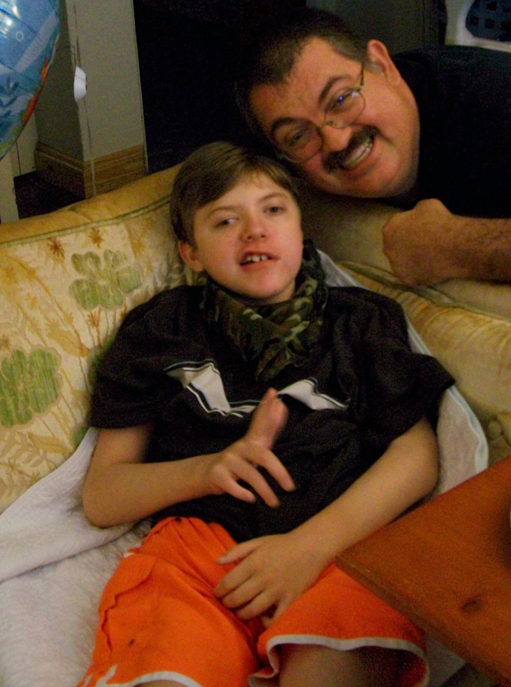 Birthday boy with daddy